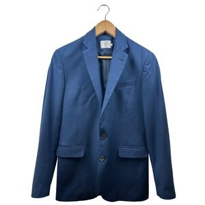 Shades of‎ Grey Micah Cohen Blazer Men's Small Navy Wool Blend Tailored Modern